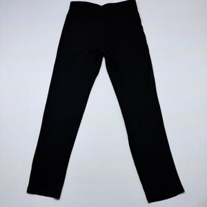 Active USA Black Ponte Knit High Waisted Pull On Leggings  Womens Medium